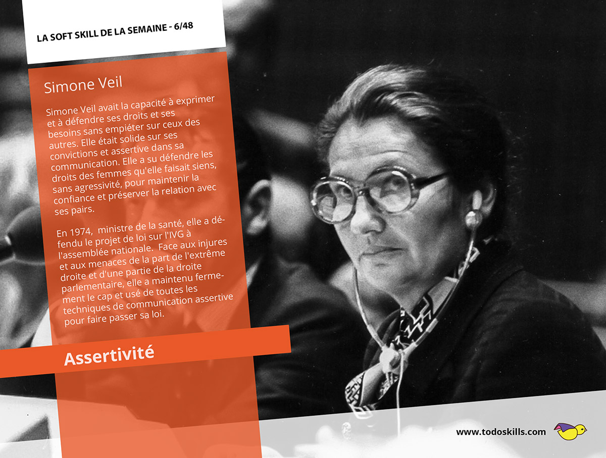 Simone Veil et l'assertivité